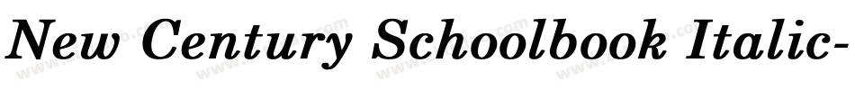 New Century Schoolbook Italic字体转换